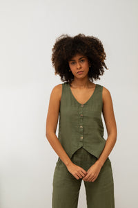 INSTANT LINEN VEST